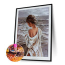Handmade Lovely Couple 5D DIY Full Round Drill Drawing Kit Art Diamond Painti
