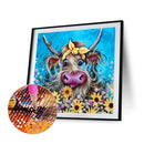 5D DIY Diamond Painting Full Round Drill Flower Calf Wall Decor Rhinestone