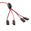 4 Way LED Light ON/OFF Switch Y-Cable Wire for TRX-4 SCX10 1/10 RC Crawler