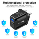 Universal PD 25W + QC3.0 Mobile Phone Wall Charging Chargers for Travel Office