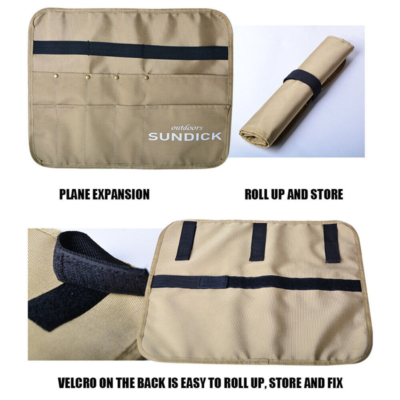 SUNDICK Oxford Cloth Outdoor Camping Picnic Tableware Storage Bag (Square) Newly