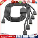 1 to 5 3PIN Addressable RGB Fan Splitter Cable Cord for Chassis PC Case CPU