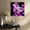 Butterfly 5D Full Drill Diamond Painting Embroidery DIY Cross Stitch(Pink) Newly