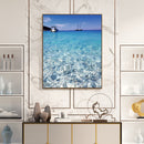 Paint By Numbers DIY Clear Beach Painted on Canvas Oil Picture Craft Wall Decor