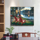 Riverside Night Oil Paint By Numbers Kit DIY Home Decoration Gift Wall Pictures