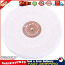 White Cotton Lint Cloth Wood Metal Mirror Polishing Buffing Wheel(100mm) Newly