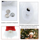 LED Light Up Glow Hanging Faceless Gnomes Pendant Christmas Ornament (B Grey)