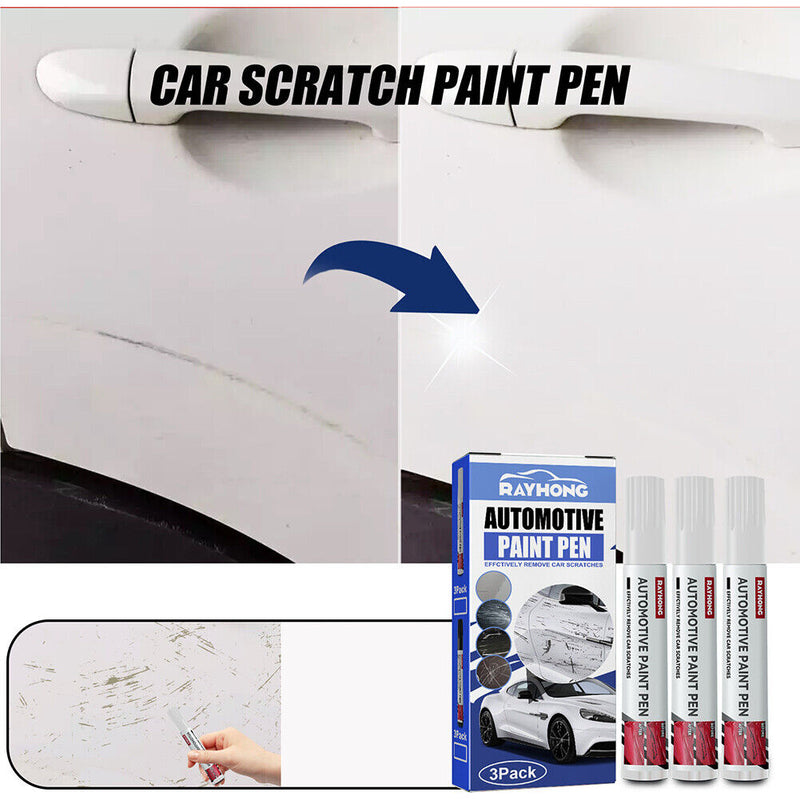 Rayhong 3pcs Car Coat Scratch Repair Paint Pen Touch Up Pen Maintenance Care