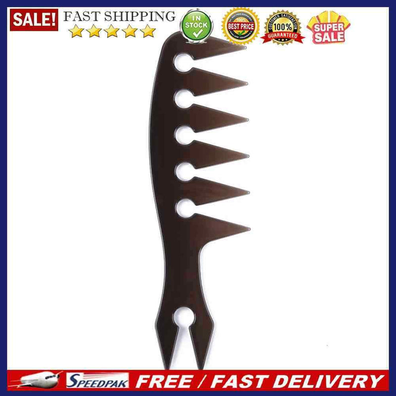 Men Large Tooth Hairdressing Comb Dyeing Styling Comb Man Oil Head Hair Com