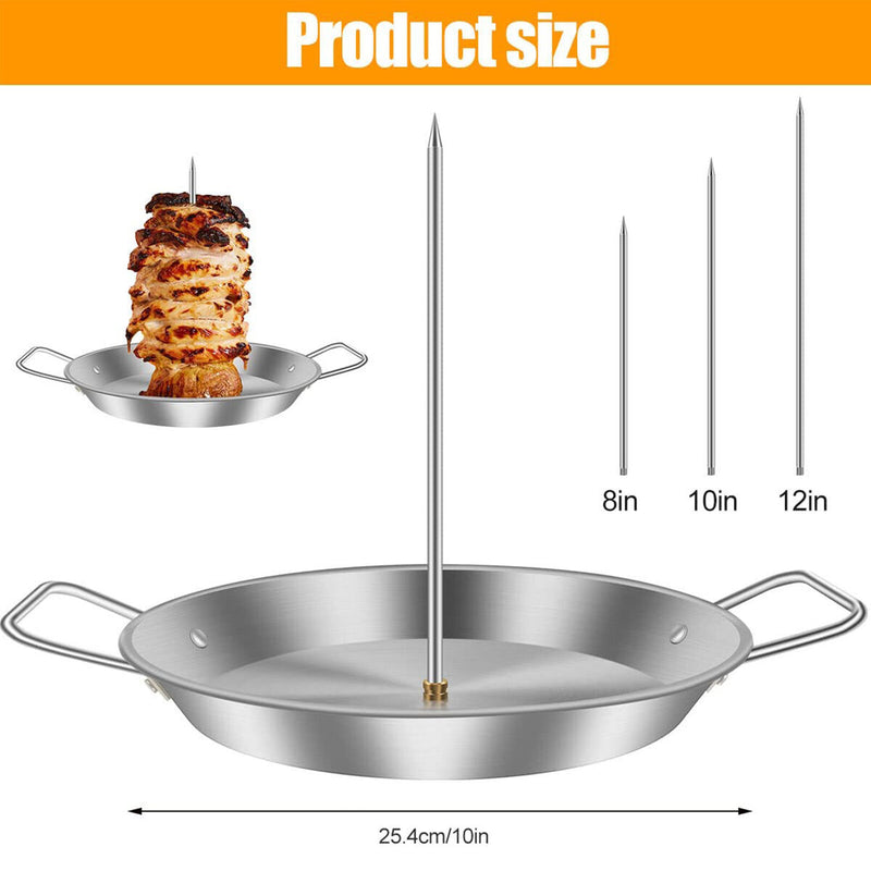 Stainless Steel Roasting Meat Spit Vertical Skewer BBQ Tools Grilling Rack