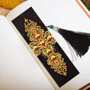2x 5D DIY Diamond Painting Leather Bookmarks Cross Embroidery Page-Marker C