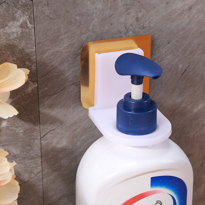 Shampoo Holder Wall Mounted Shower Bottle Hanger Storage Rack Bathroom Accessory