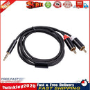 3.5mm to 2RCA Cable Smartphone Amplifier AUX Cable for Phones Tablet (1m) Newly