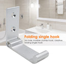 Folding Aluminum Wall Mounted Hook Headphones Holder Hat Clothes Rack Hange