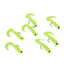 7PC/Lot 1.75g 4.4CM Soft Worm Fish Bait Bait Worm Soft Fishing Bait ISC