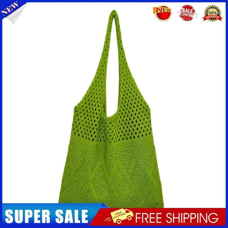 #A Knitting Women Underarm Shoulder Bag Large Capacity Totes Hobo Shopping Purse