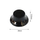 Control Bass Tuning Switch Tone Volume Knobs Hat Shape Knob For Les Paul LP