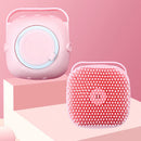 Silicone Pet Cat Bath Massage Brush Shampoo Grooming Comb Scrubber (Pink) Newly