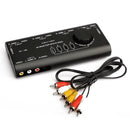 Hot Sell Convenient AV Audio Video Signal Switch 4 Input 1 Output Switch