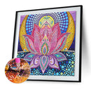 Diamond Painted DIY lotus Partial Special Rhinestone Set