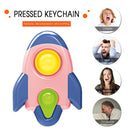 Rocket Dimple Sensory Toys Stress Relief for Kids Baby Finger Board Hand Sque