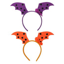 Bat Wings Headdress Non Slip Women Girl Hair Band for Halloween Party (Purple)