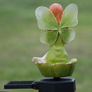 Solar Flower Fairy Light Outdoor Pixie Lawn Stake Lamp Garden Decor (Green)