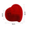 Gift Storage Engagement Jewelry Box Wedding Ring Box Red Heart Velvet Ring Box