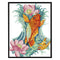 Part Embroidery Carp Flower Printed Cross Stitch Cotton 2-Beach 14CT Needlework