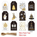 Christmas Ball Kraft Paper Kraft Tag Gift Wrapping Hang Tags Christmas Labels