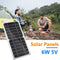 USB Solar Panel Outdoor 6W 5V Travel Solar Charger Generator Power Bank