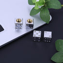 4PCS Cube Design Car Truck Bike Tires Air Valve Stem Caps Covers U