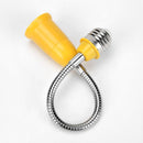 5pcs E27 LED Holder Universal Flexible Extension Lamp Socket(Yellow)