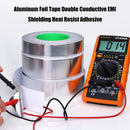 25m Tear-resistant Aluminum Foil Tape Mirror Surface Double Conductive Adhesi