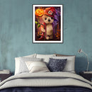 5D Diamond Painting Pumpkin Bear Full Round Drill Rhinestone DIY Decoration Gift