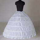 6Hoop Underskirt Ball Gown Long Skirts Petticoat Slips For Wedding. V0Z1