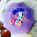 DIY Ten-Point Plate Casting Mold Set Handmade Crystal Drop Glue Mirror Mould