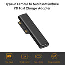 15V/3A USB C Female PD Fast Charging Converter for Surface Book 1 2 3 Adapter