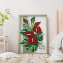 DIY Leaves Part Drill Special Shape Rhinestones Drawing for Home Decoration