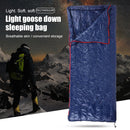 Goose Down Cold Temperature Sleeping Bag Portable Soft for Hiking Mountaine