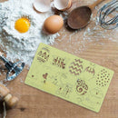 Happy Easter Egg Rabbit Cake Tool Acrylic Embossed Mold Fondant Baking H9T0