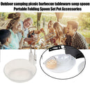 Portable Folding Spoon Outdoor Camping Picnic Soup Tableware Spoon Y1A6 M6Z3