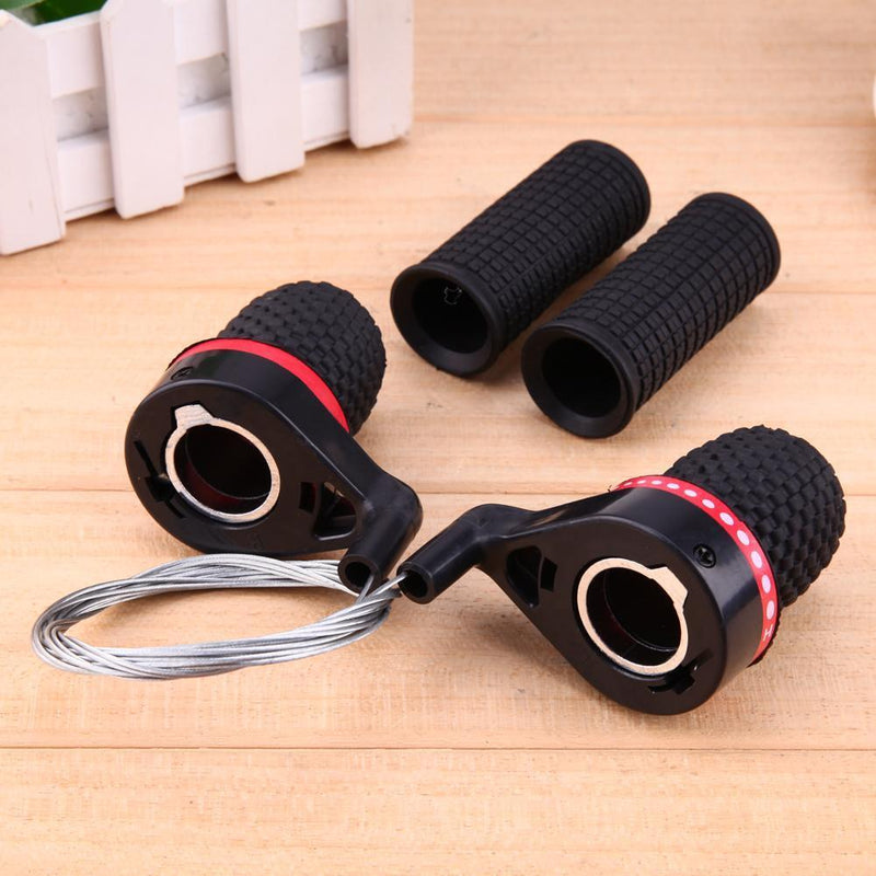 1 Pair Bike Bike Twist Grip Gear Shifter Accelerate Siamese DIP Shift
