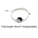 Leather Bracelet Yin Yang Exotic Trendy Jewelry Tai-chi Symbol Tao Bracelet