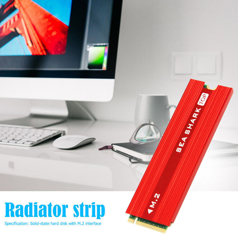 M.2 NGFF/NVMe SSD Cooler Heatsink Aluminum Alloy HDD Thermal Cooling Pad Newly