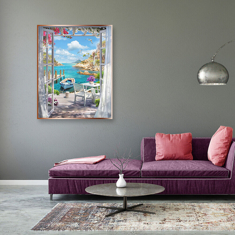 5D-Diamond Rhinestone Painting, Square, Home Decor