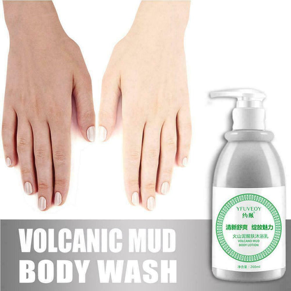 Volcanic Mud Shower Gel Body Wash Fast Whitening Deep Skin Sale Care Hot E9Z5