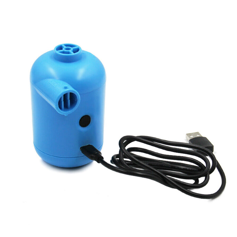 Electric Mini Air Pump with USB Port Inflator for Mattress Mat Pillow