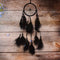 Bead Dream Catcher Black Feather Crafts Handmade Home Hanging Gifts Newly