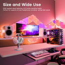 RGB Headset Stand with 3 USB 2.0 Ports Gaming PC Headphone Holder (Pink) Newly